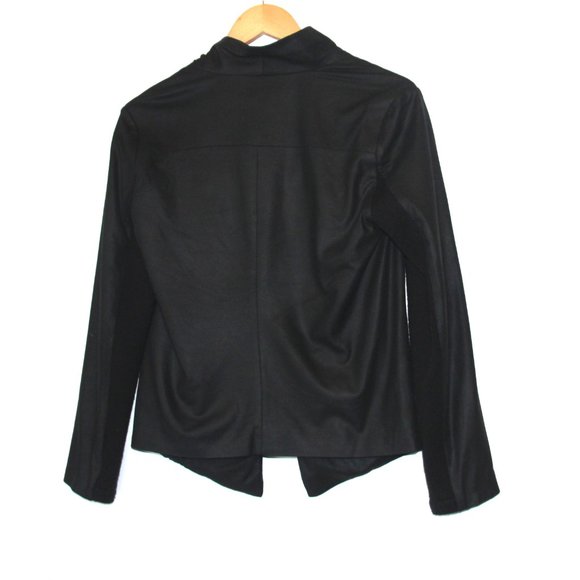 B.B. Dakota Black Leather Light Jacket - Picture 2 of 8